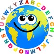 alphabet globe