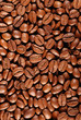 Coffee background. Perfect coffee grains. High detail