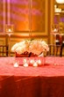 Table setting at a luxury wedding reception