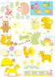 Simple objects for kindergarten and copy-book