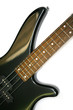 Detail Of An Electric bass Guitar With four Strings