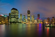 A View of Brisbane River and City just after sunset A View of Brisbane River and City just after sunset