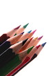 Colour pencils on white background Colour pencils on white background