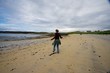 Dancing on the beach