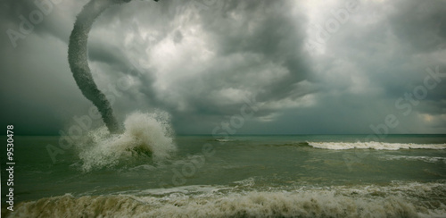 ocean tornado storm (3D used)