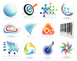 Vector: Set of abstract vector graphic symbol design. Set of abstract vector graphic symbol design.