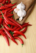 red pepper and garlic