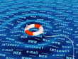 Internet concept - help in the virtual world
