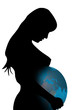 femme enceinte de la terre