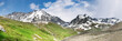 Landscape with snowy mountains, Altai
