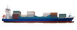 container ship isolated