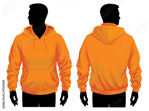 sweatshirt vector template. Men#39;s sweatshirt template