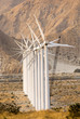 Wind power generating mills in the desert