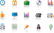 Business Office Icon Set - Full Color version