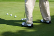 Golfspieler am Abschlag Golfspieler am Abschlag