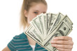 Young Woman with a Money Fan