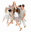 Excited people showing achievment