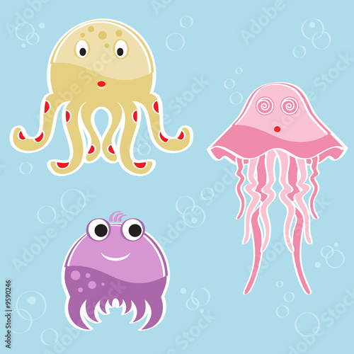 Cartoon Pictures Of Octopus. Cartoon sea creatures