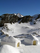 Two igloos in the mountains Two igloos in the mountains