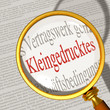 kleingedrucktes