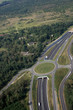 An intersection above an Italian Autostrada near Milano, Italy. An intersection above an Italian Autostrada near Milano, Italy.