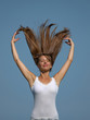 woman and long hair