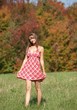 woman wearing sun dress