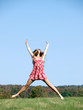woman jumping