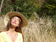 woman enjoying the summer sun