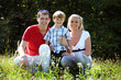 Junge Familie mit einem Kind