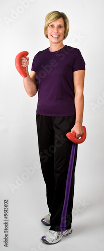Photo: Physically Fit Senior Baby Boomer Women Working Out With Weights Physically Fit Senior Baby Boomer Women Working Out With Weights