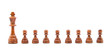 leader concept - chess figures studio isolated