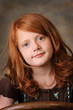 portrait of a little red headed girl portrait of a little red headed girl
