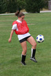 Youth Teen Soccer Player Bouncing Ball in Air 2 Youth Teen Soccer Player Bouncing Ball in Air 2