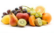 mixed fruit studio isolated over white