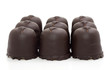 Chocolate's cookies over white