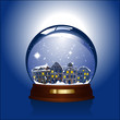 snowglobe with small town inside