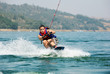Young wakeboarder