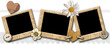 Grunge photo frameworks in a retro style on a white background Grunge photo frameworks in a retro style on a white background