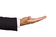 Hand sign isolated on white background