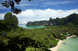 Tropical beach scene