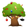 education tree vector