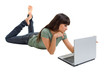 Female student with laptop