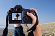 beautiful young model in a photography session
