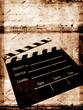 Old film Clapboard ,2D art