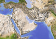 Near East from Egypt to Pakistan. Natural colors.
