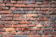 mur de brique rouge