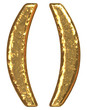 Golden font. Symbol parenthesis.