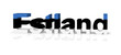 estland 3d text symbol reflektion