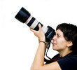 Young female photographer Young female photographer